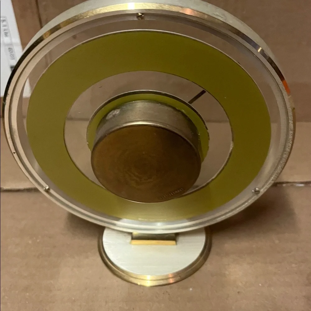 Elegant Gold and Silver Table Clock